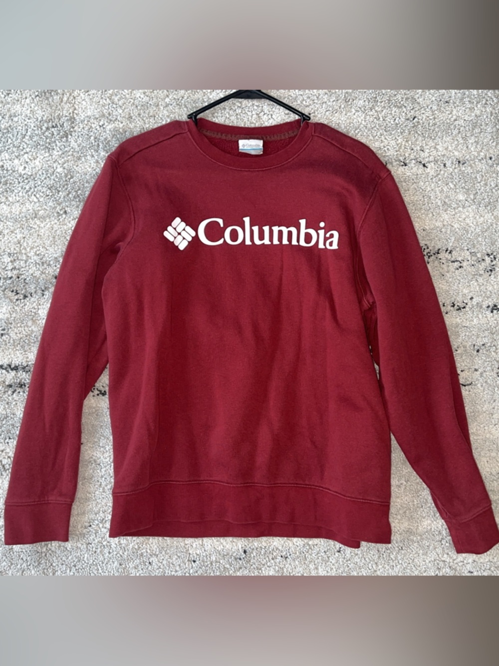 Columbia Burgundy Crewneck with White Logo